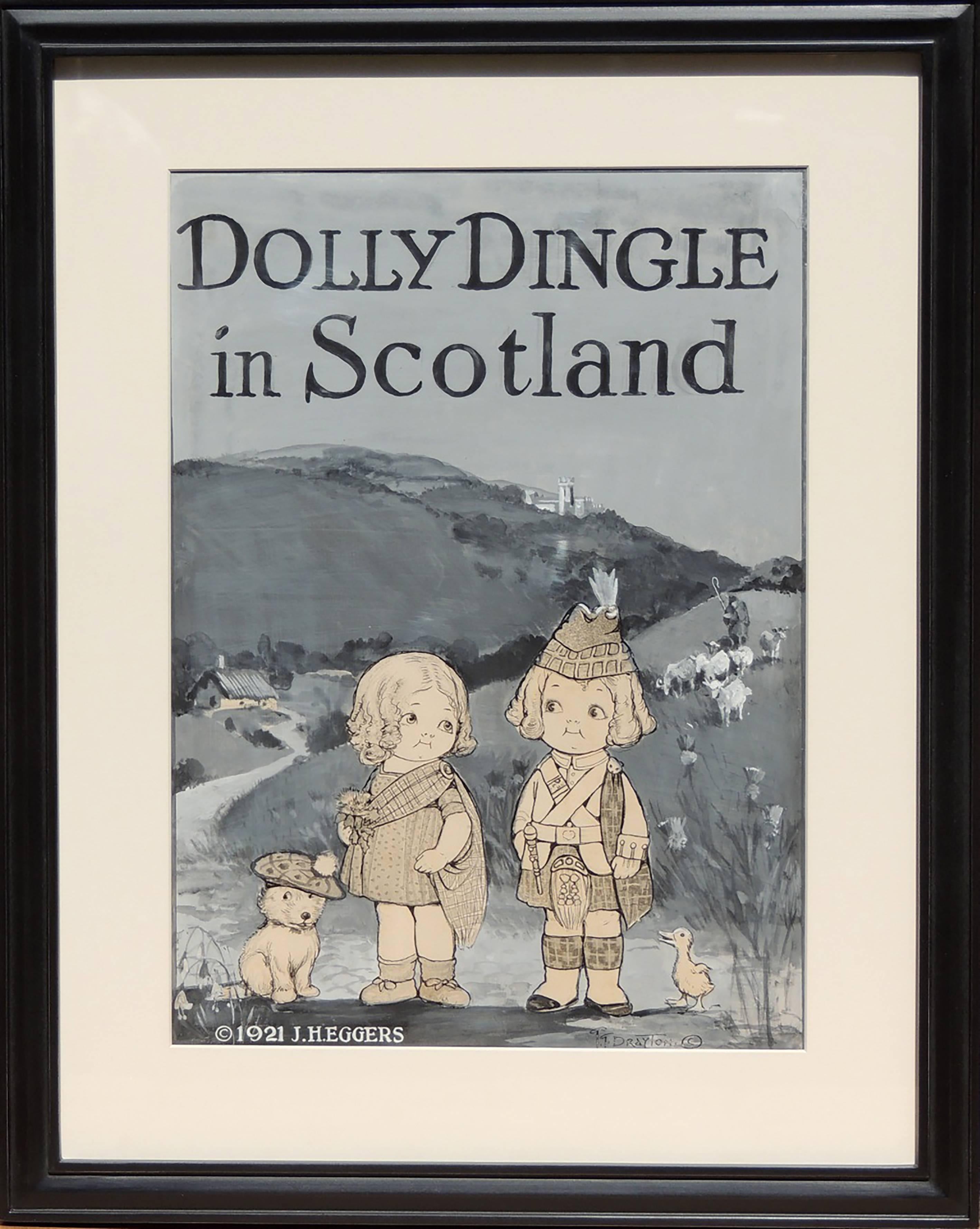 Dolly Dingle in Scotland - Art by Grace G. Drayton