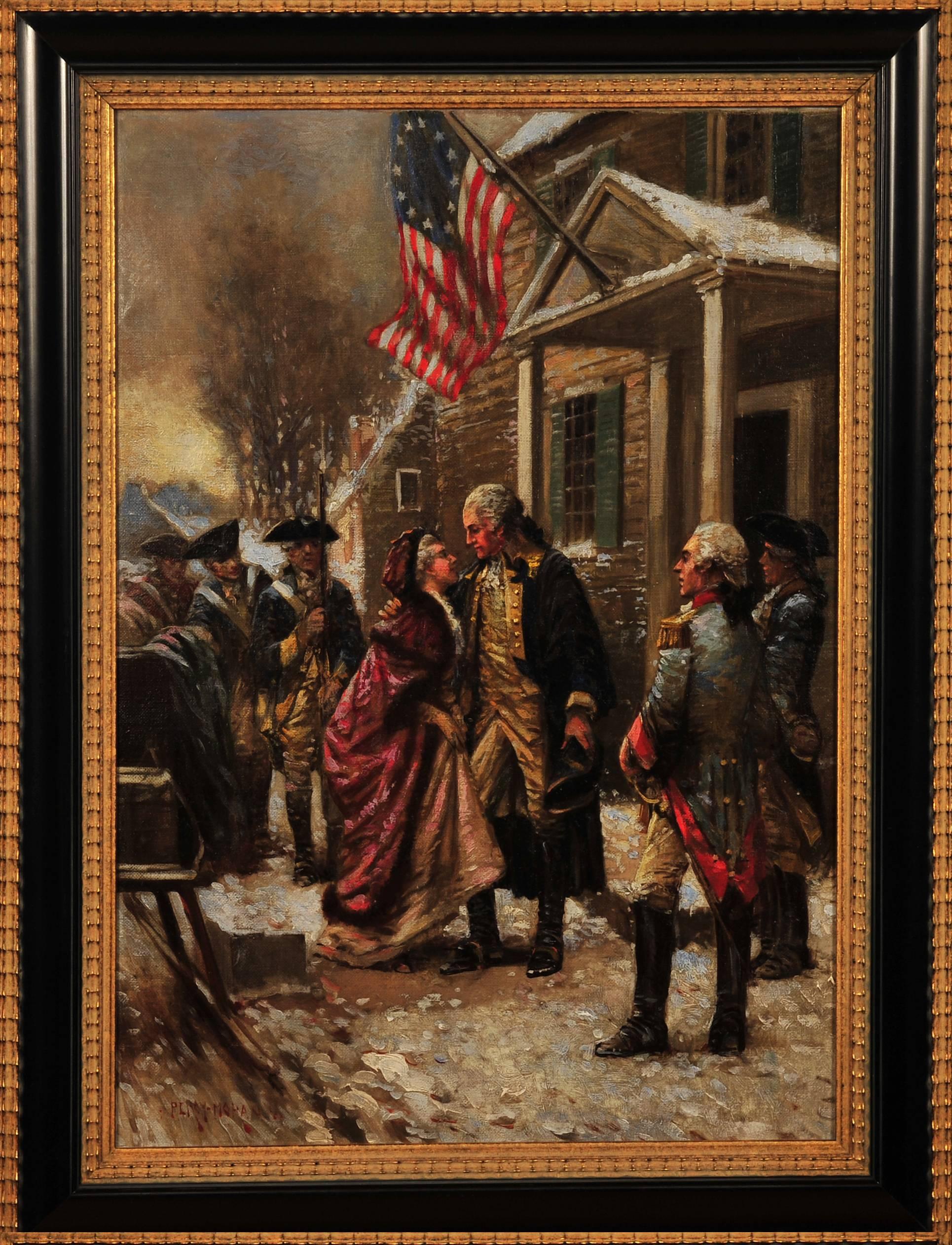 Washington's Farewell - Painting by Edward Percy Moran