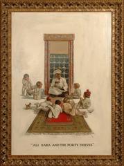 Ali Baba et les quarante voleurs:: illustration publicitaire de la crème de blé