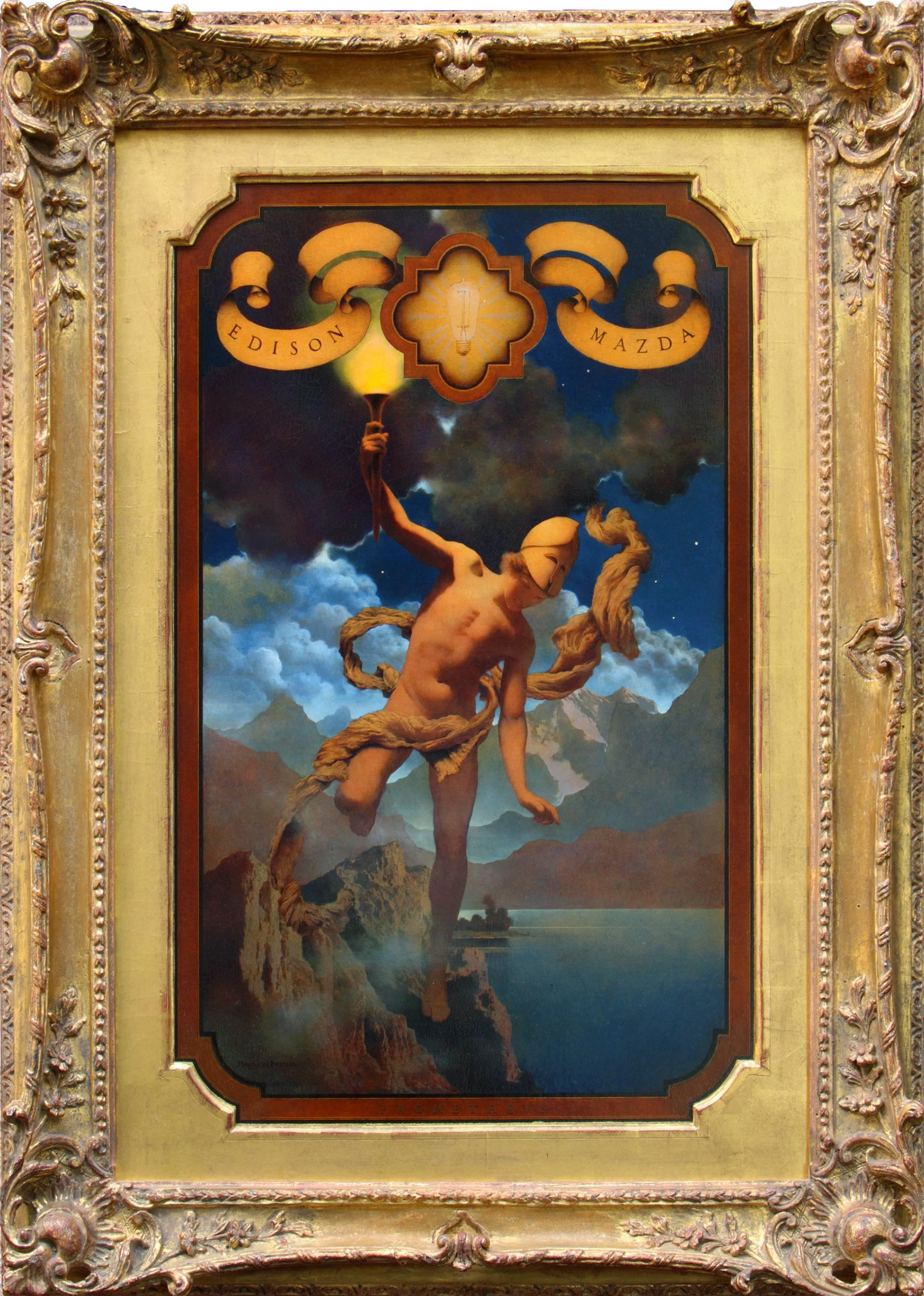 Prometheus - Painting by Maxfield Parrish