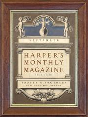 Harper's Monthly Magazine Cover