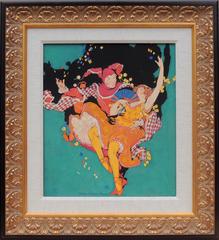 Frolicking Harlequin and Ballerina, Theatre Magazine Cover