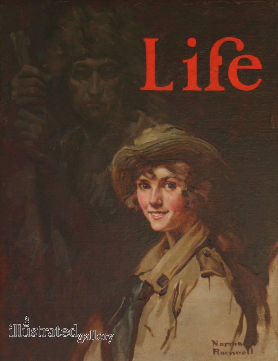 Norman Rockwell Portrait Painting - Good Scouts, Life Magazine Cover