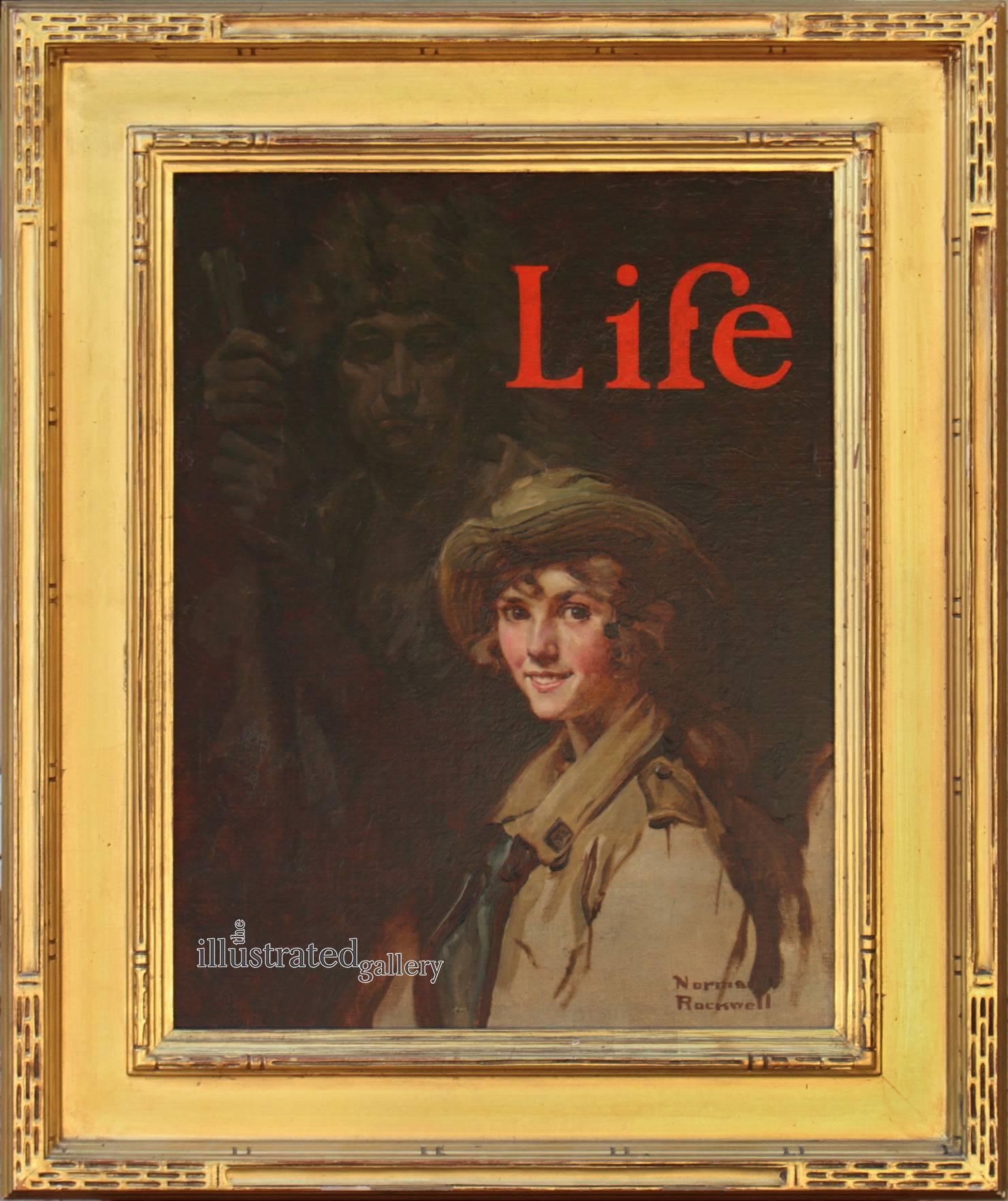 Good Scouts, couverture du magazine Life - Painting de Norman Rockwell