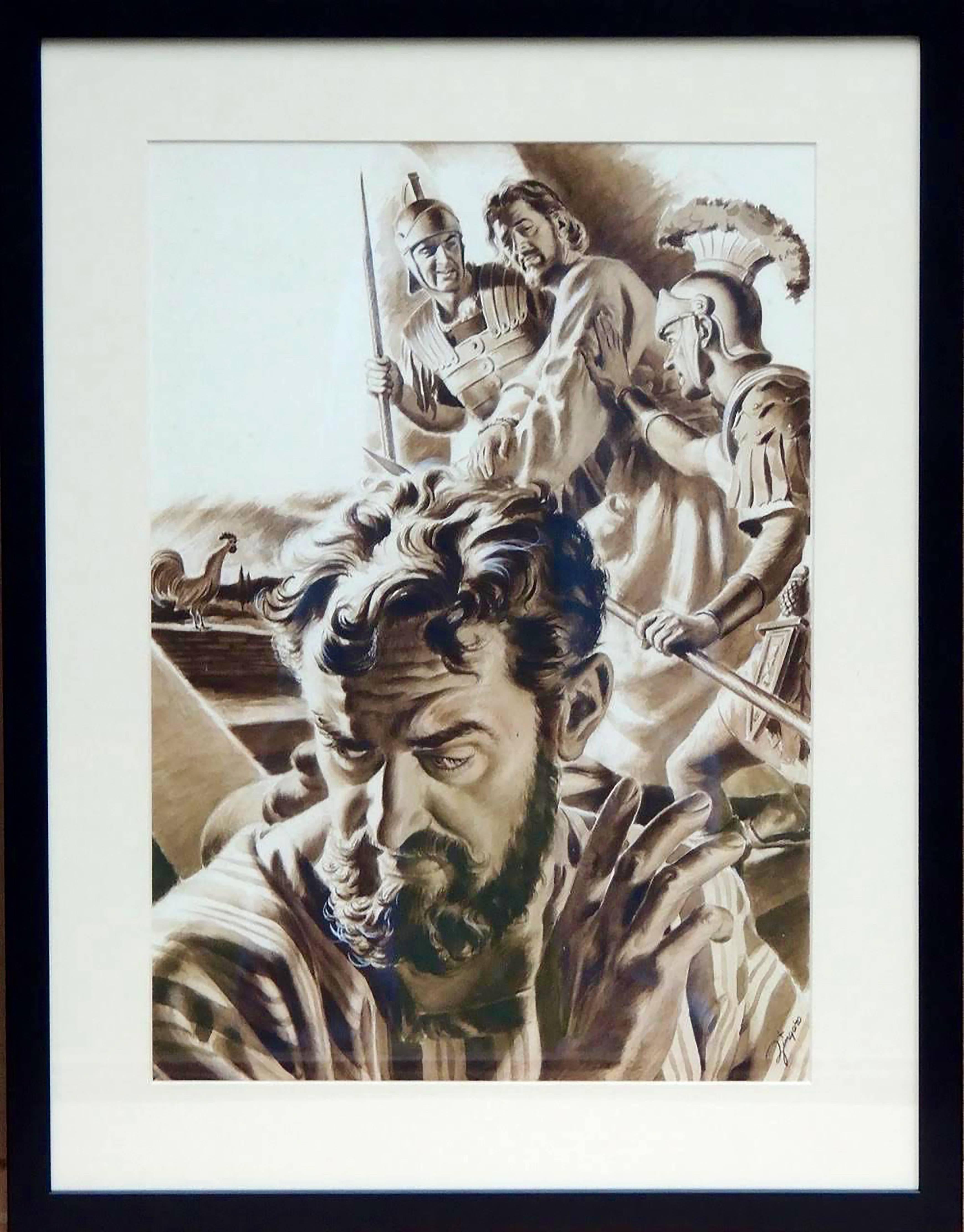 Il rifiuto di Pietro - Painting di Charles Zingaro