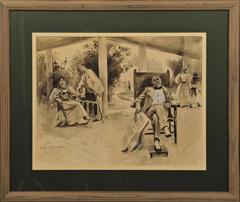 Relaxing on the Porch