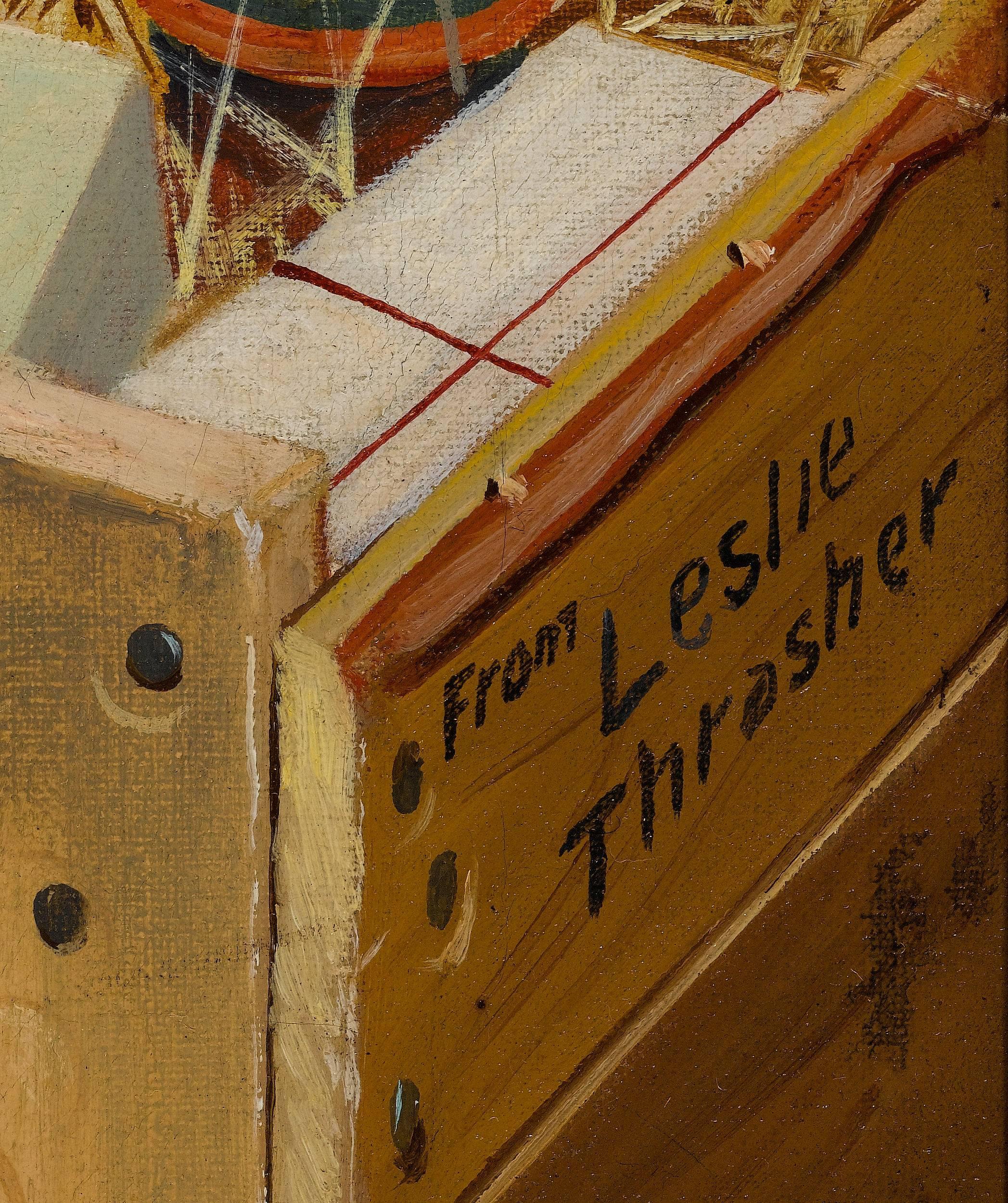 Nuevas disposiciones - Figurative Painting Negro de Leslie Thrasher