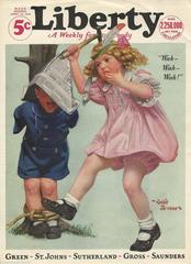 Children Playing Indians, Liberty Magazine Cover