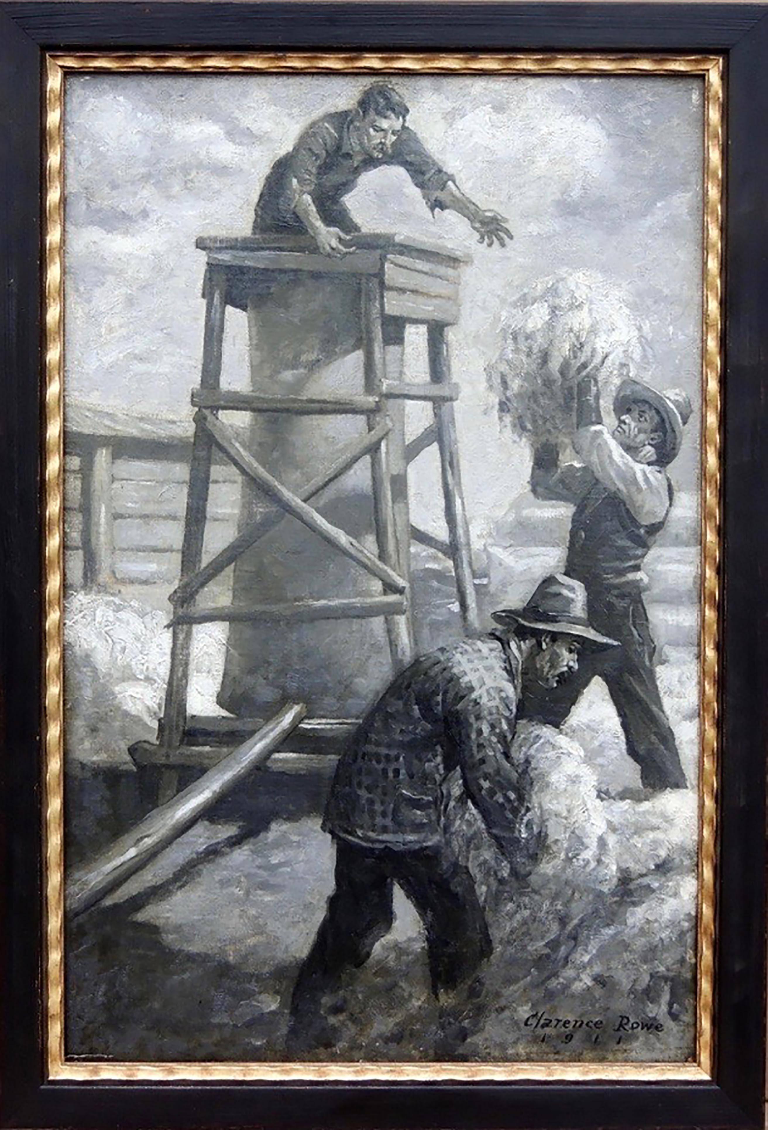 Fighting for the Flock (Fighting for the Flock) - Painting de Clarence Rowe