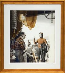 Scoop Boat, Saturday Evening Post Illustration