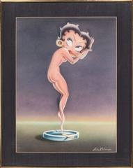 Betty Boop as a Cloud of Smoke from a Marijuana Cigarette (After Icart)