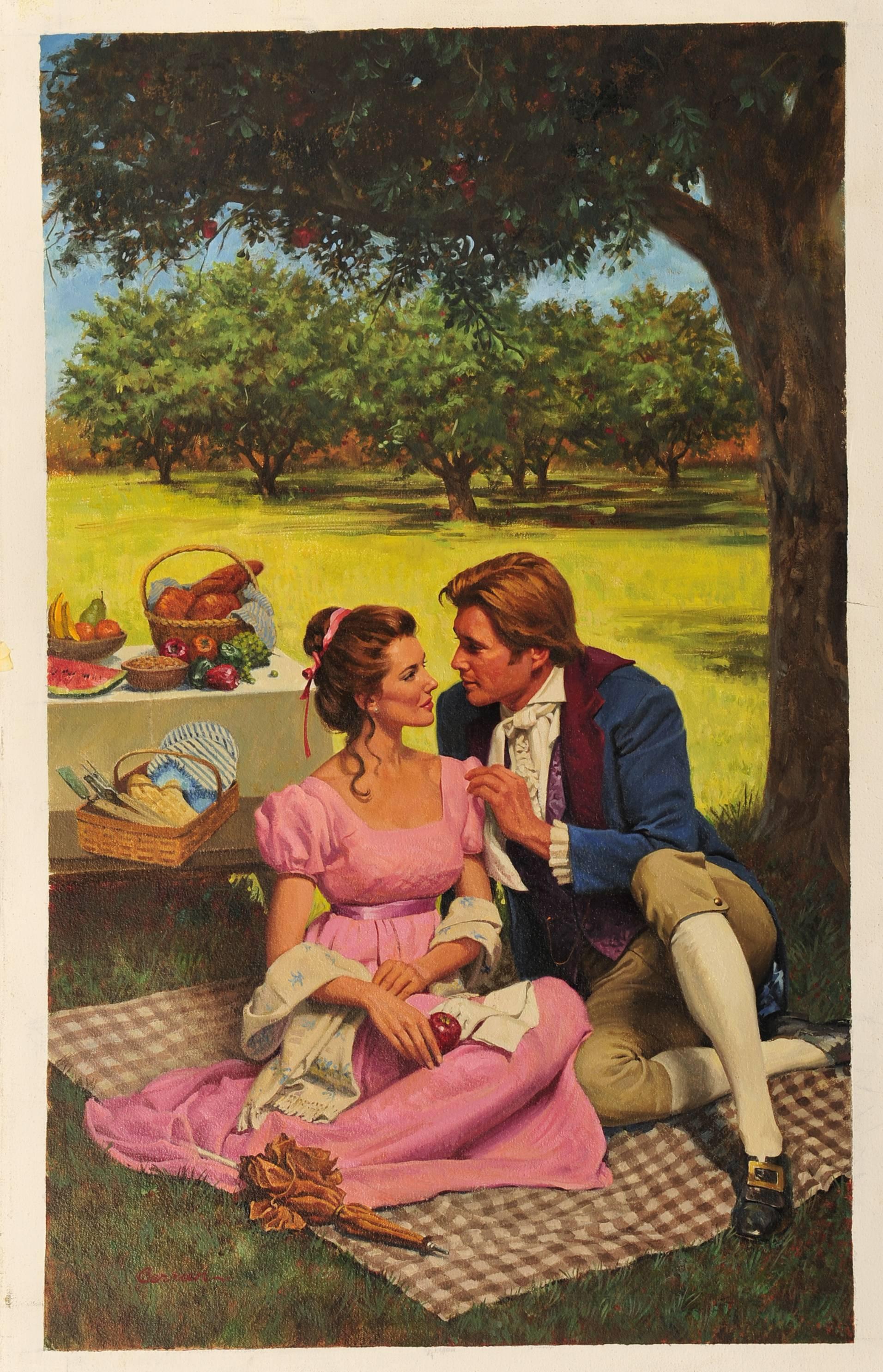 Ein passendes Buchcover – Painting von Robert Berran