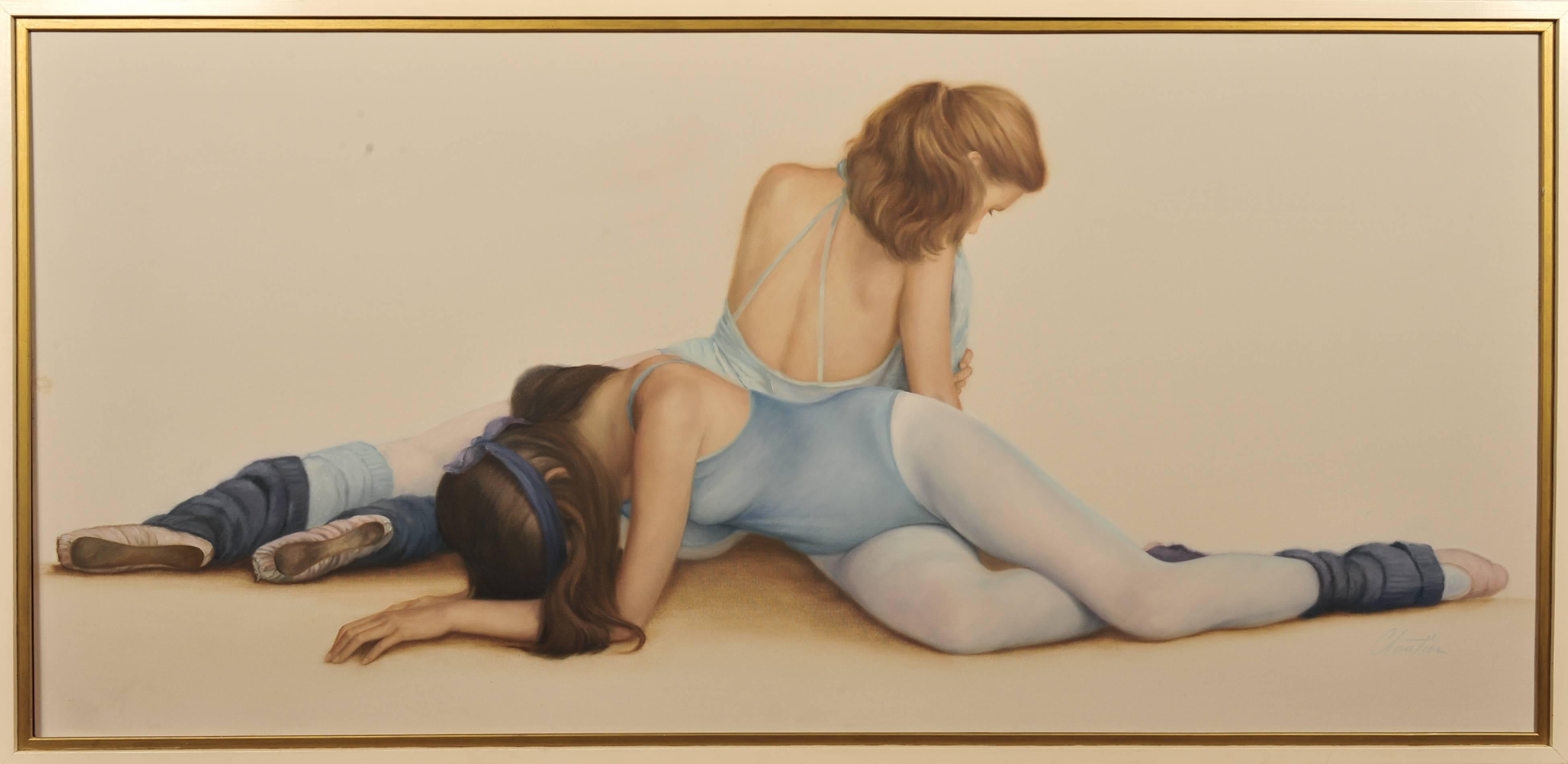 Two At Rest - Painting by Francois Cloutier