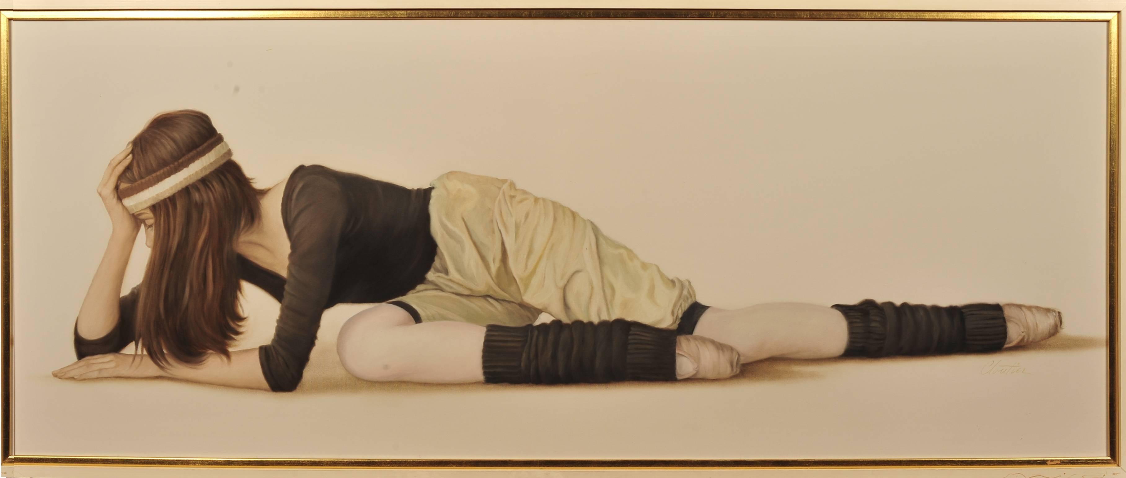 Ballerina a riposo - Painting di Francois Cloutier