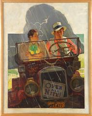 "Caught in the Rain" Alternative Version of the Saturday Evening Post Cover