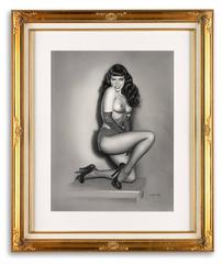 Bettie Page Pin-up Illustration