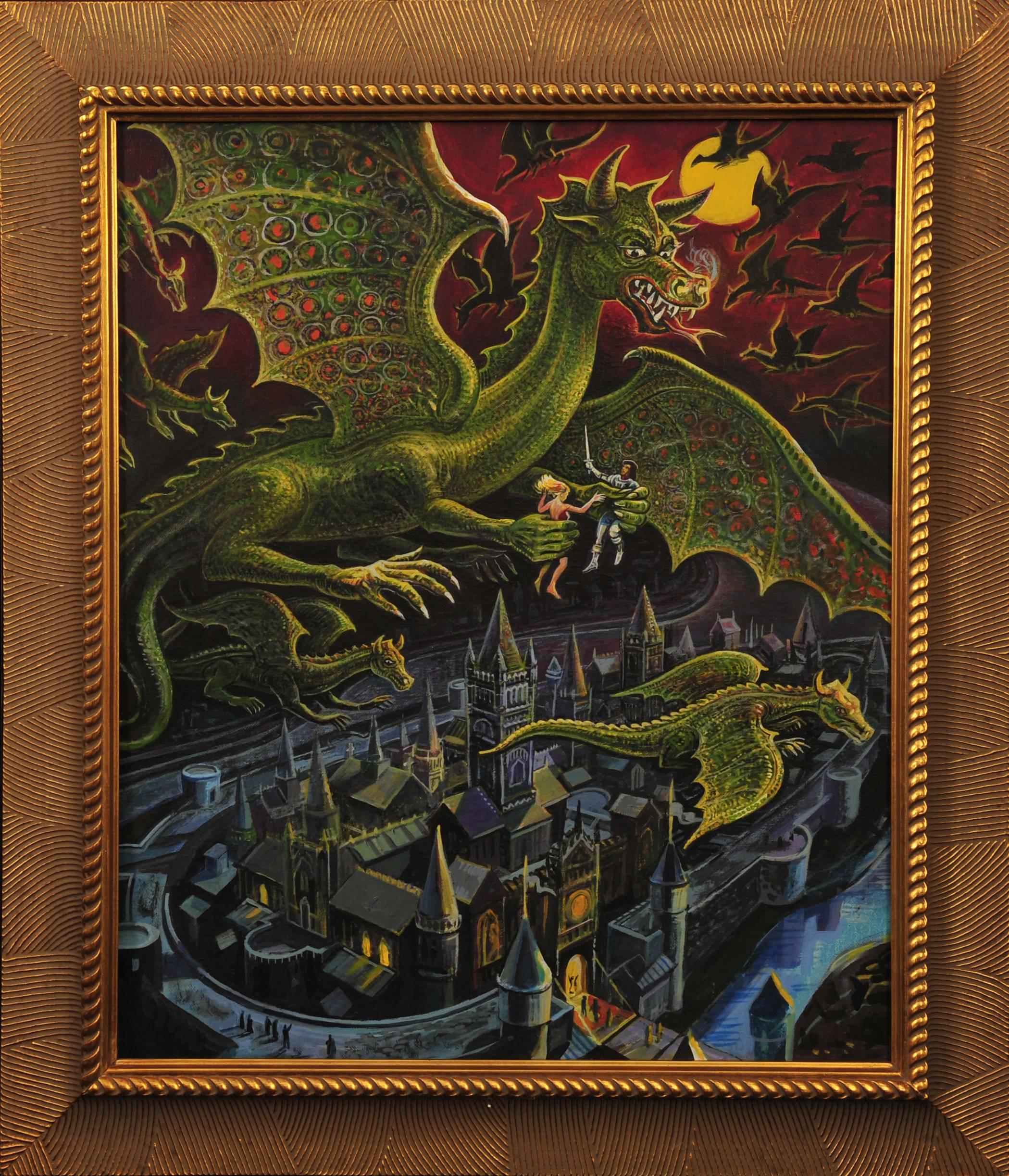 Invasion of the Dragons - Painting by Charles Ellis