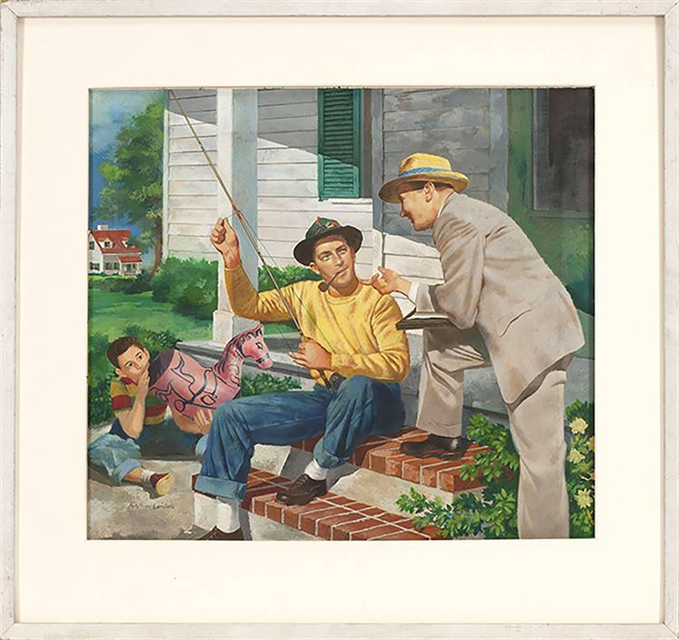 The Insurance Salesman - Painting by Arthur Herschel Lidov