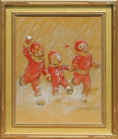 Children Playing in the Snow