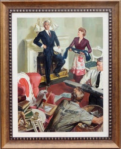 "Lucy, You Are a Lonely Woman." Story Illustration for Women's Home Compan