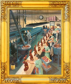 Chocolate Easter Bunnies, Saturday Evening Post Cover
