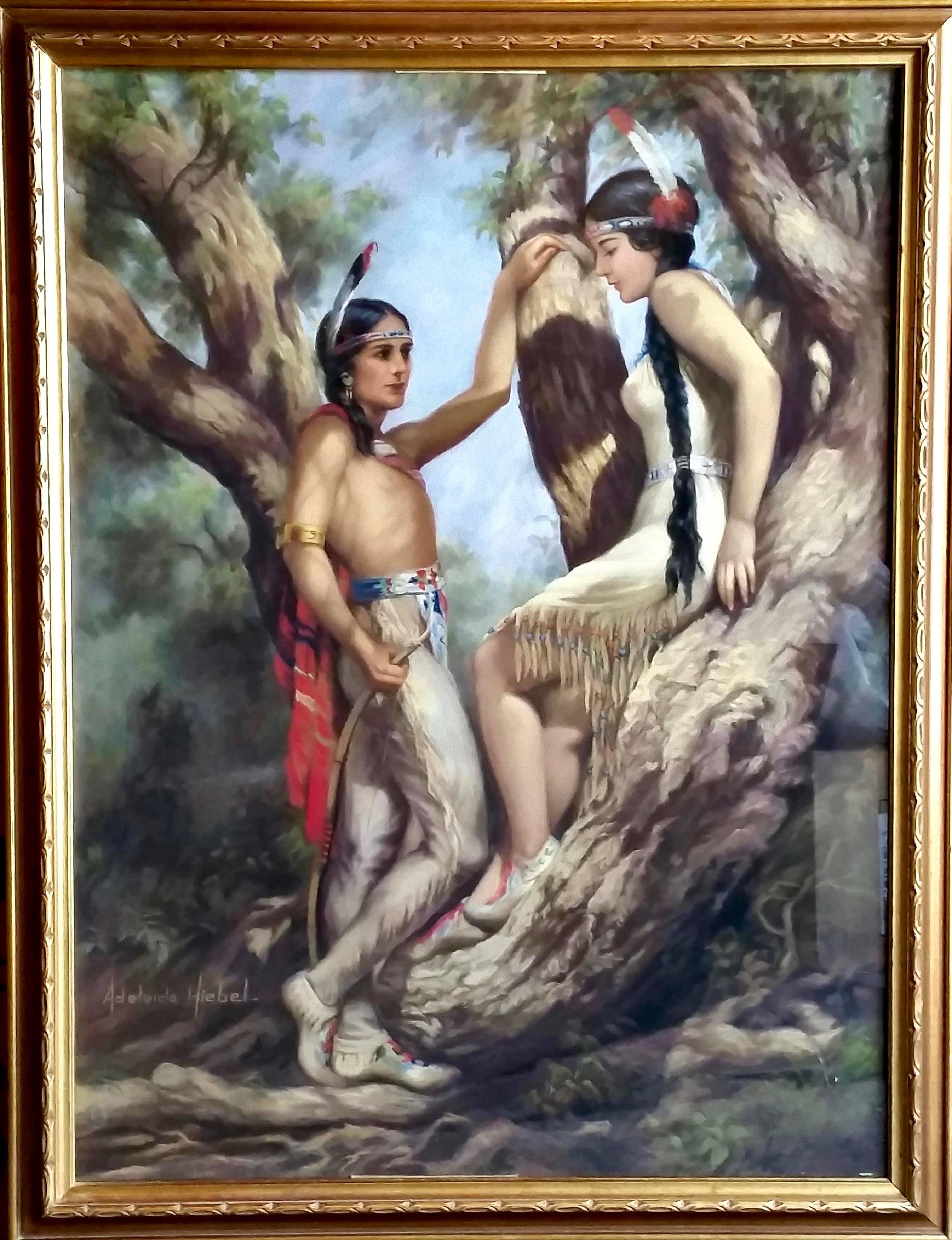 Indian Love Call - Painting by Adelaide Hiebel