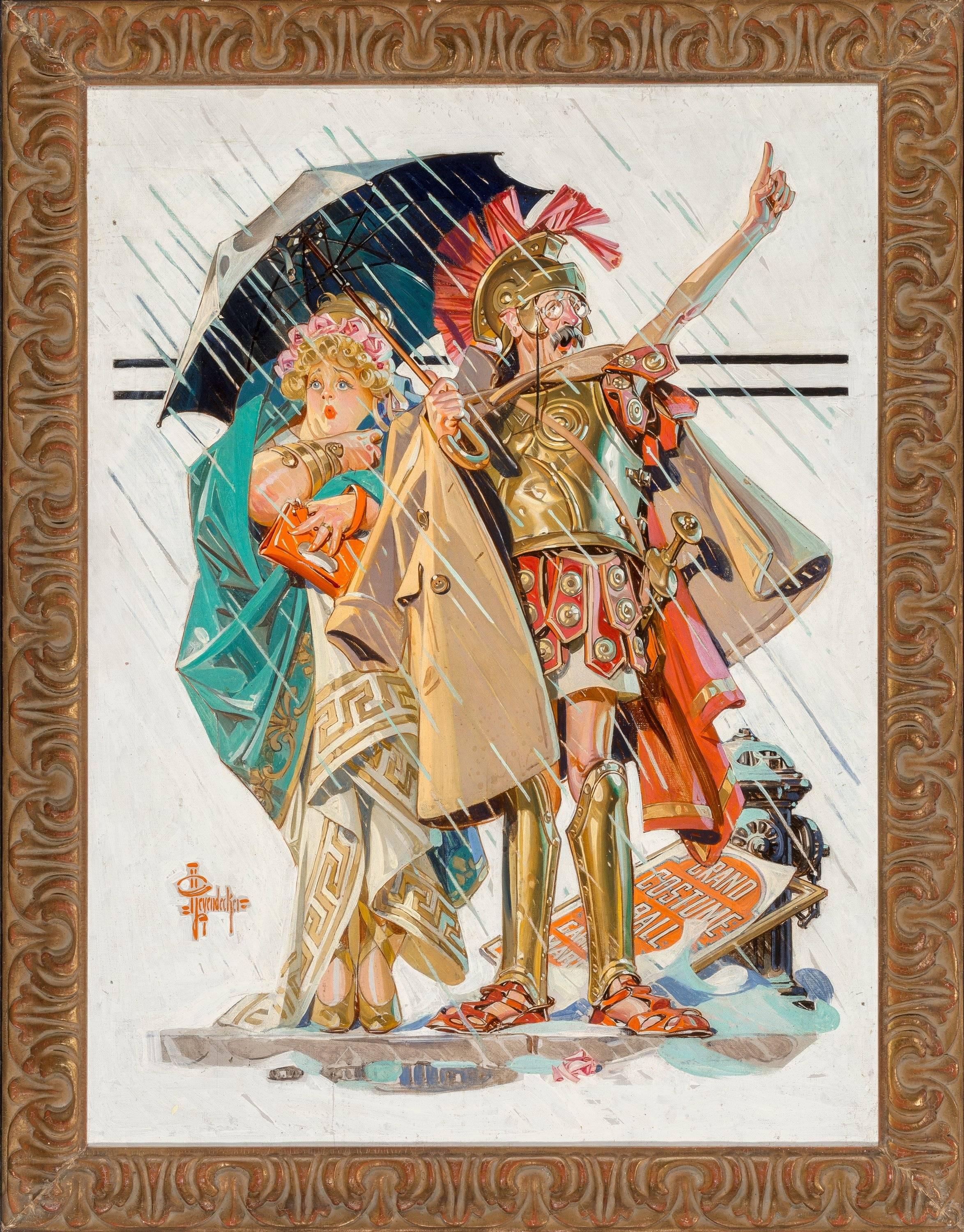 To the Vanquished, Saturday Evening Post Cover, March 10, 1934 - Painting by Joseph Christian Leyendecker