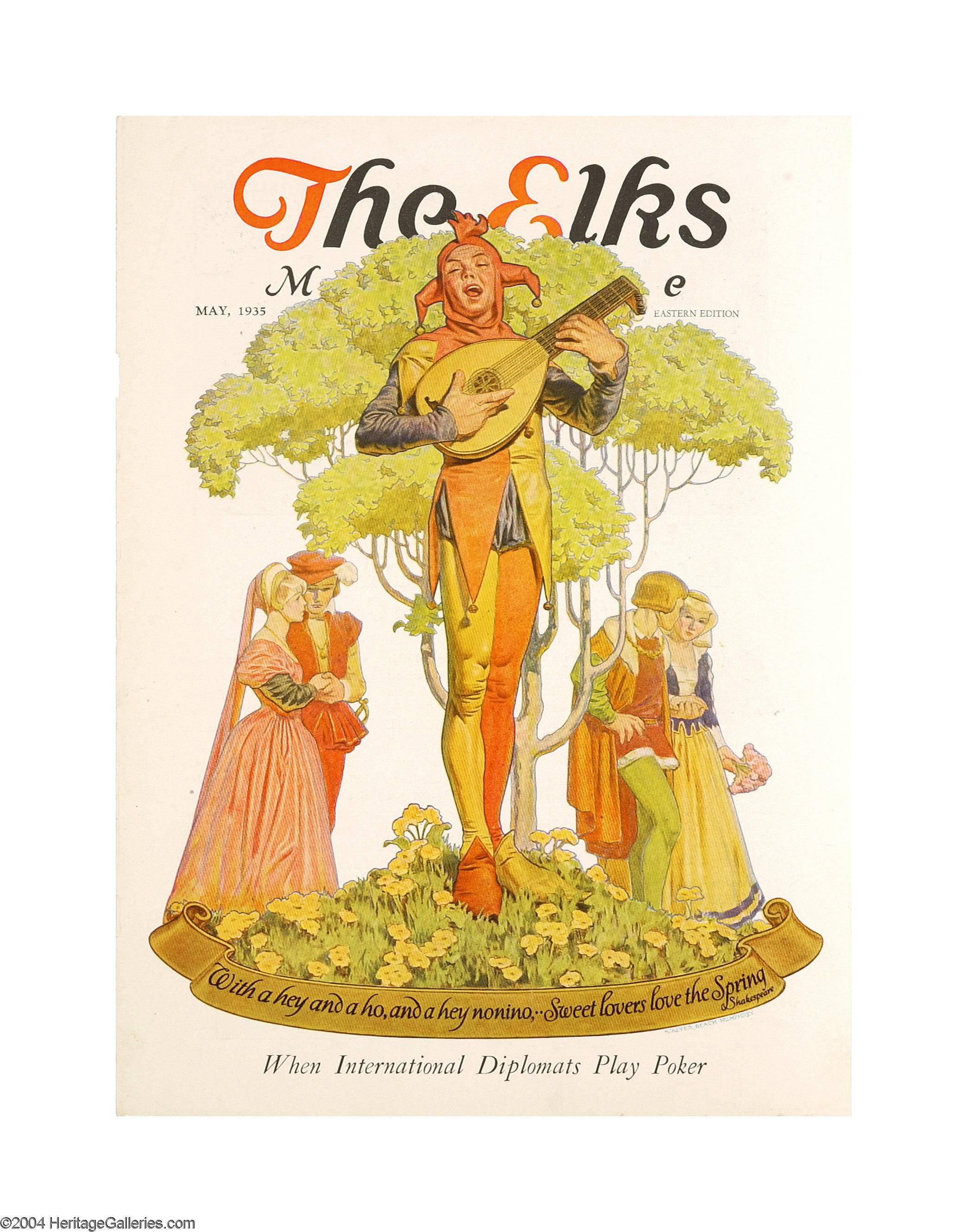 Couverture du magazine The Elks de mai 1935

Légende : 
