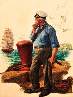 Sea Captain, Elks Magazine Cover, 1927