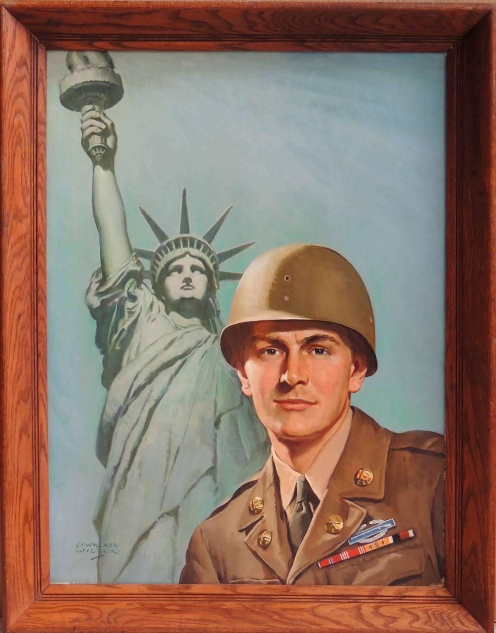 Illustration militaire - Painting de Lawrence Wilbur