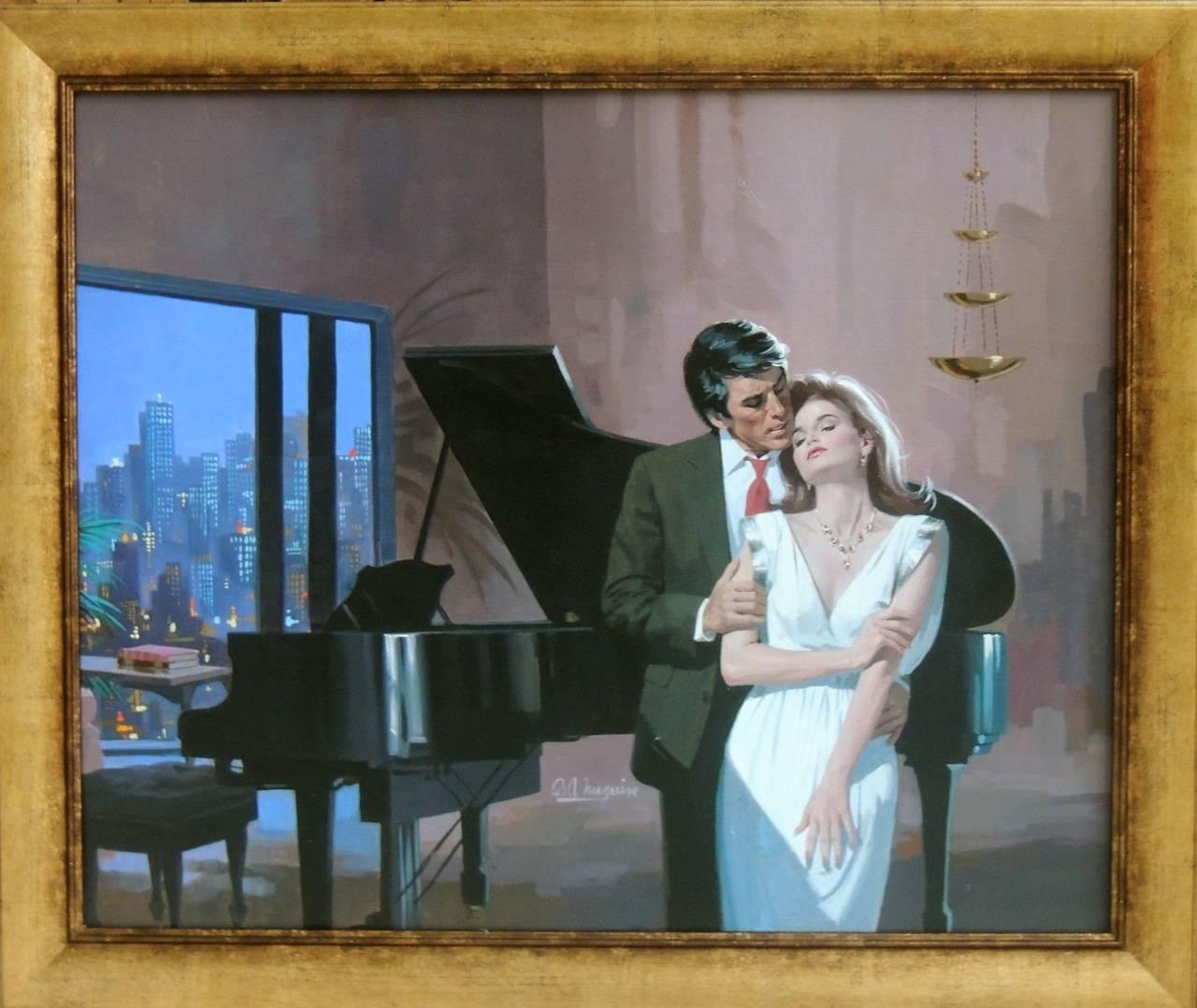 Lyrics - Love Lyrics, couverture papier - Autres styles artistiques Painting par Robert Maguire