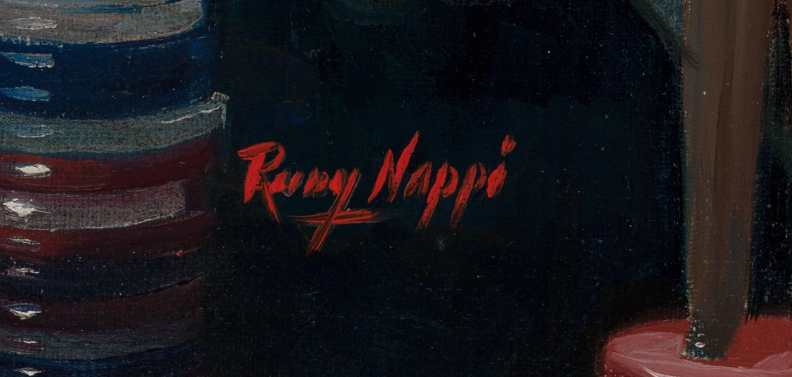 La ragazza del giocatore d'azzardo - Painting Altro stile artistico di Rudy Nappi