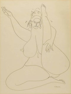 Sitzende Nacktheit strahlt Sexualität aus