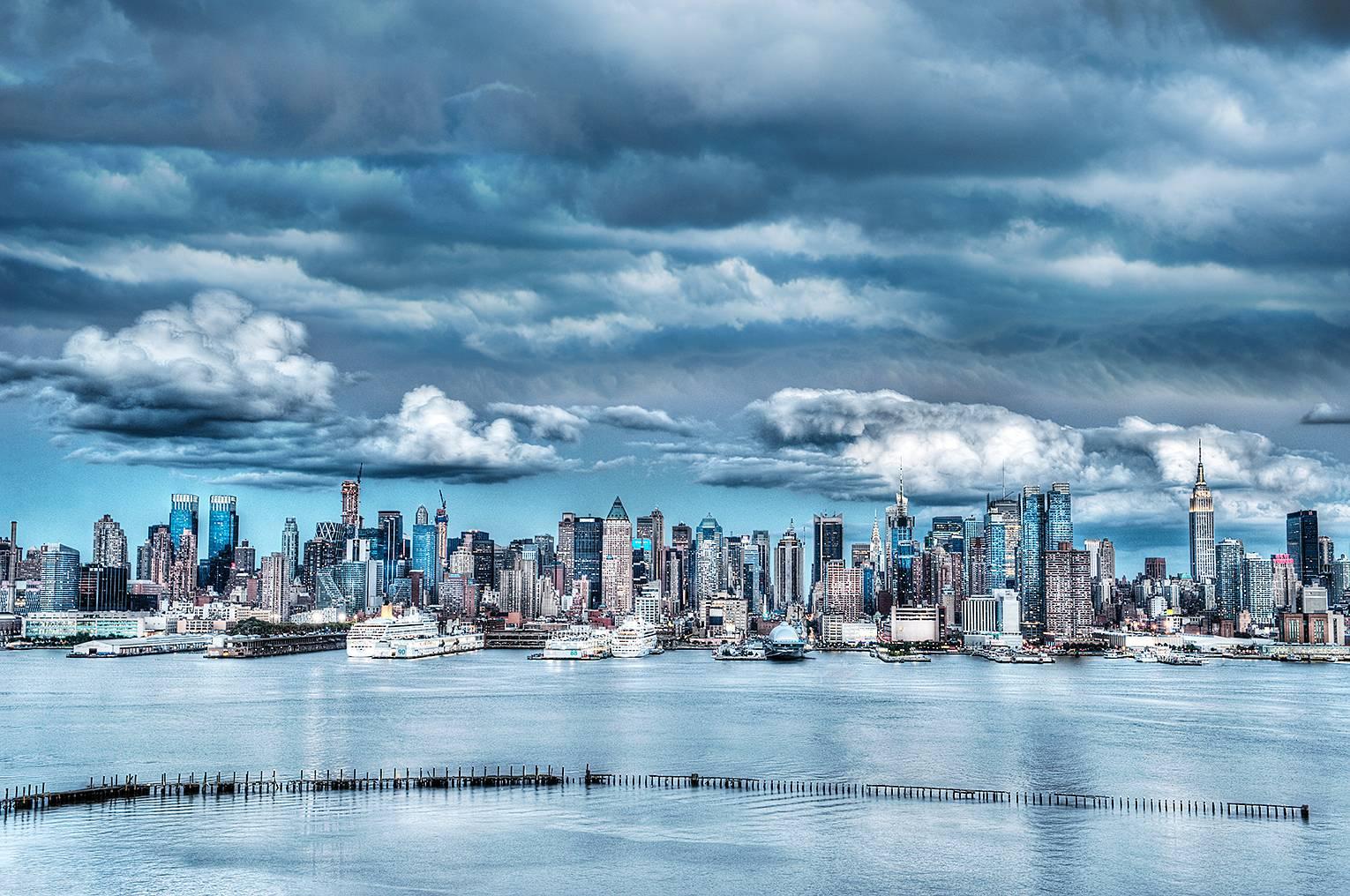 Mitchell Funk Landscape Photograph - New York Skyline from New Jersey