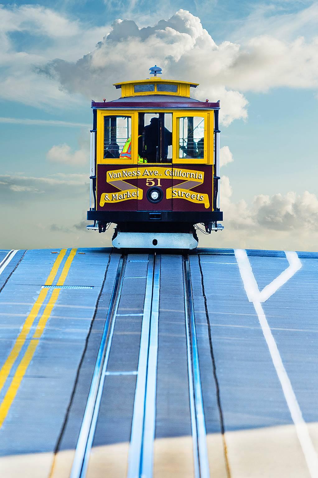Mitchell Funk Color Photograph - San Francisco Cable Car
