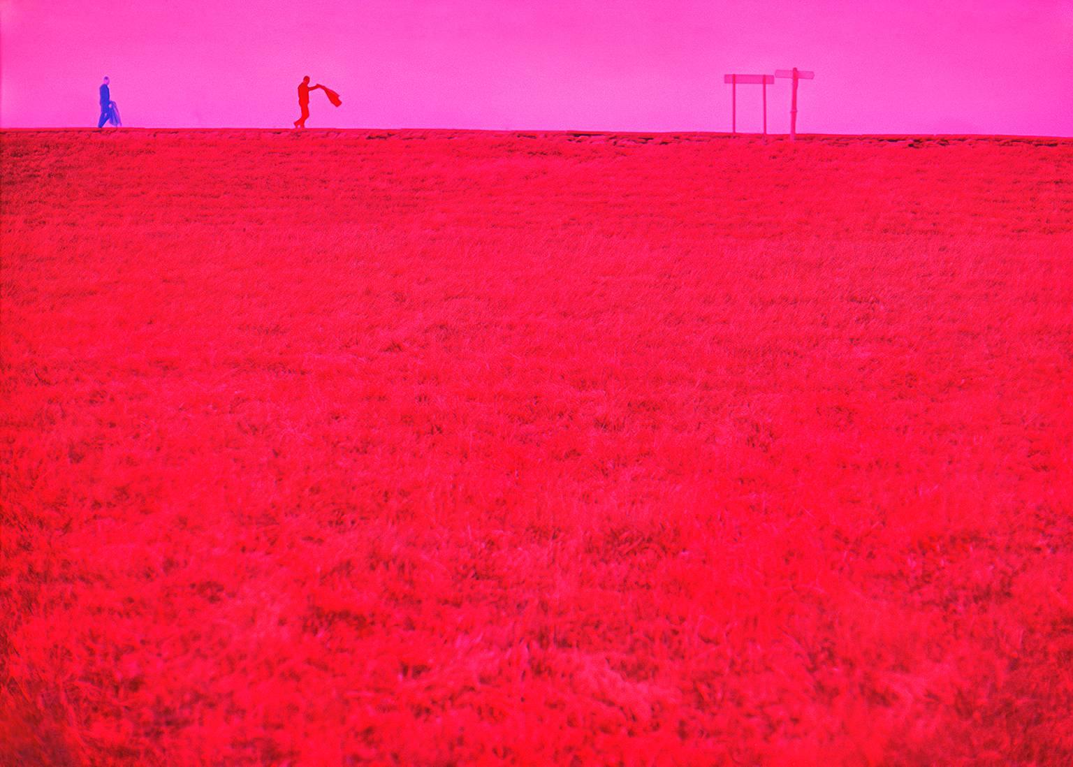 Mitchell Funk Color Photograph - Red Landscape 