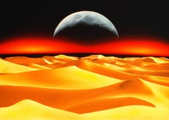 Retro Sci-Fi  Sand Dunes to the Moon