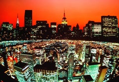 Retro New York City Skyline