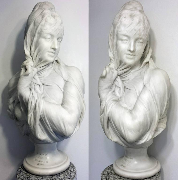 Orazio Andreoni Figurative Sculpture - Veiled Female