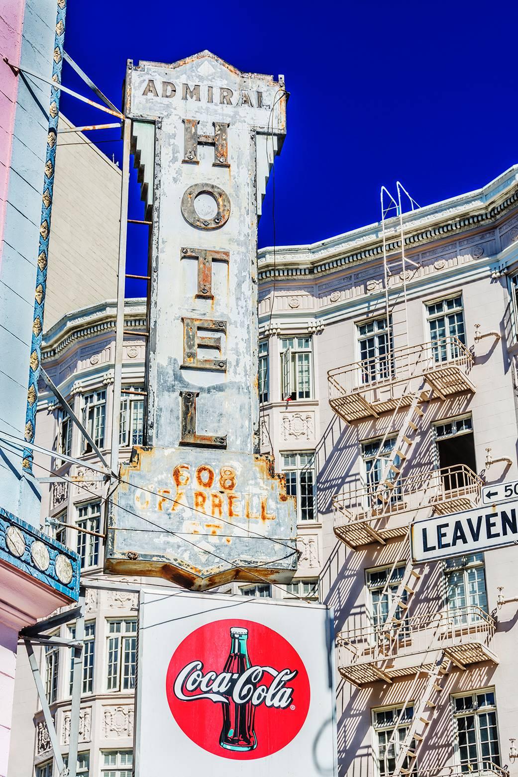 Mitchell Funk Landscape Photograph - Tenderloin Hotel, San Francisco