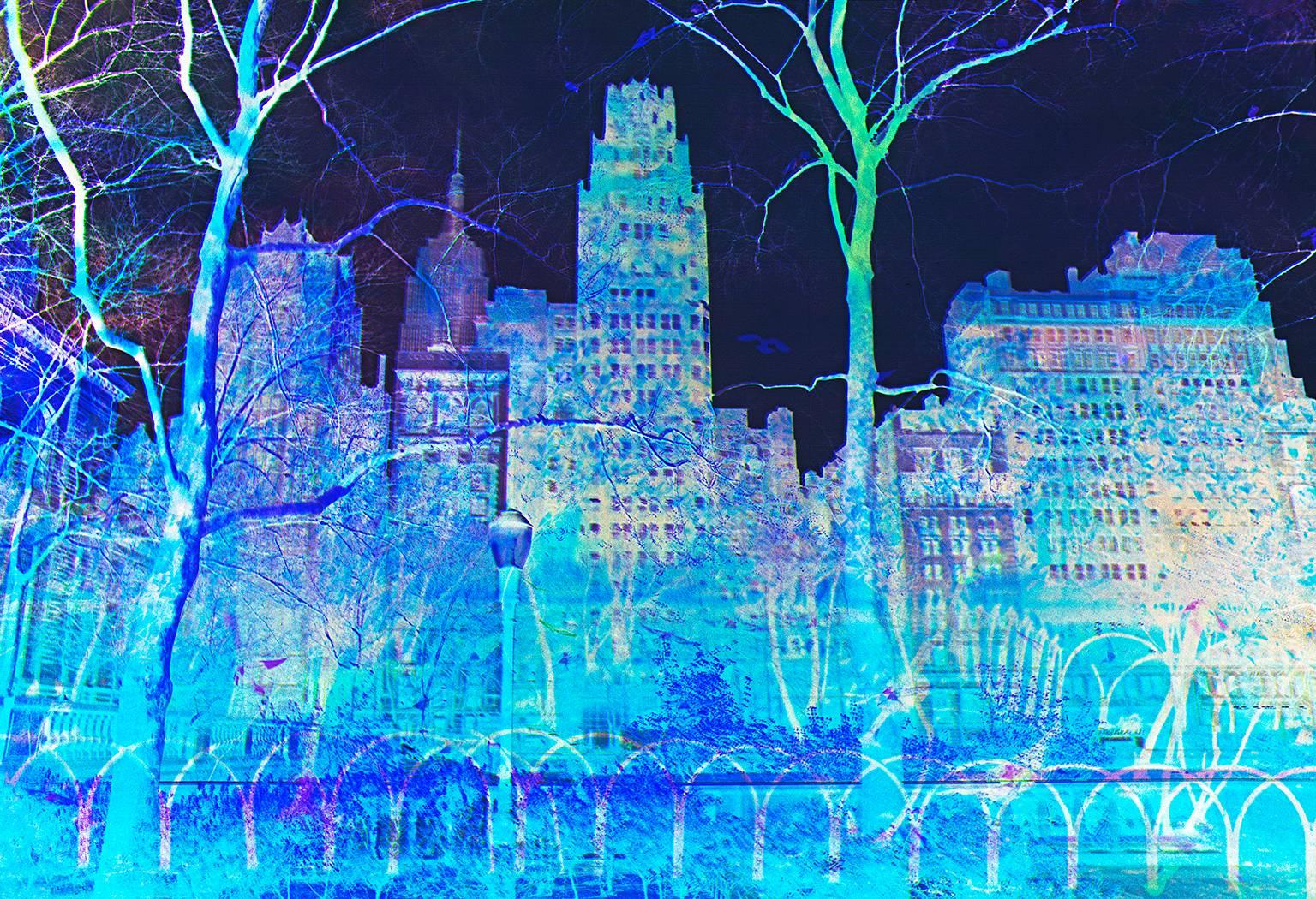Mitchell Funk Color Photograph - Bryant Park, New York City