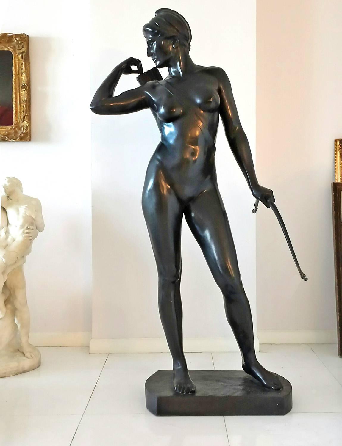 Hans Harry Liebmann Figurative Sculpture - Art Deco Diana