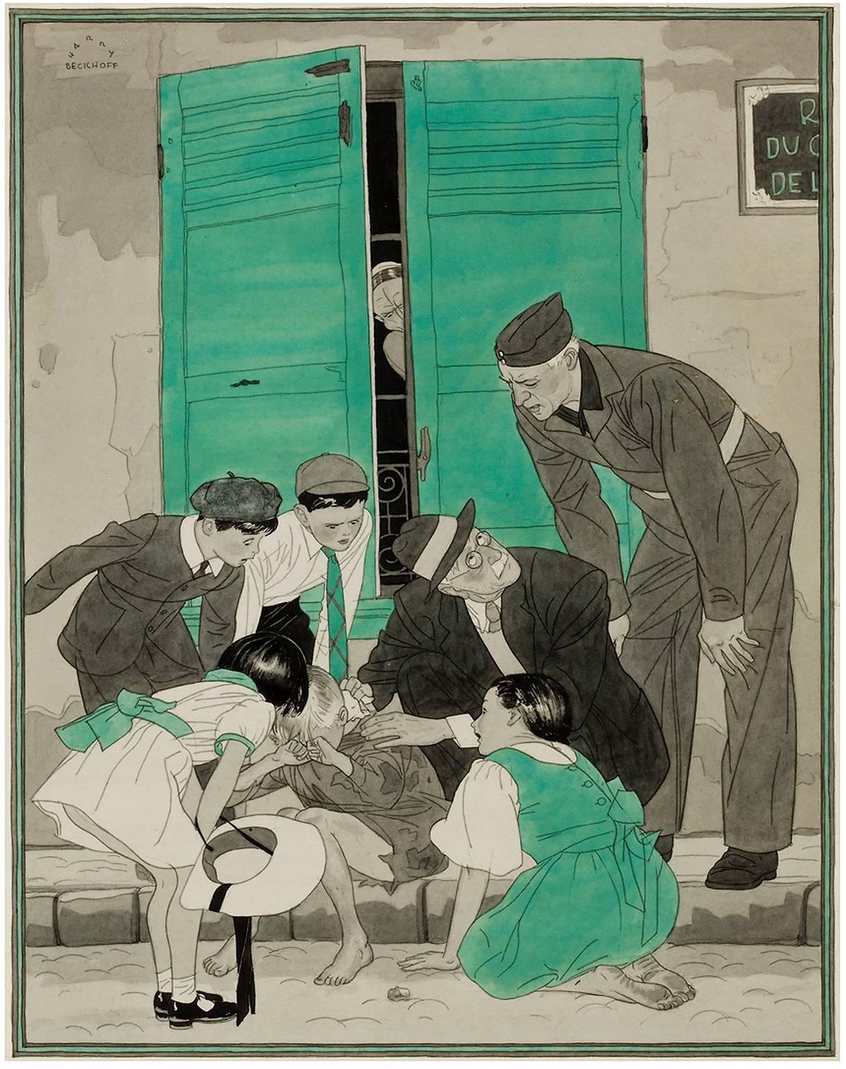 Consolation, illustration de magazine de Collier