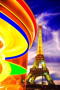 Vintage Colorful Eiffel Tower