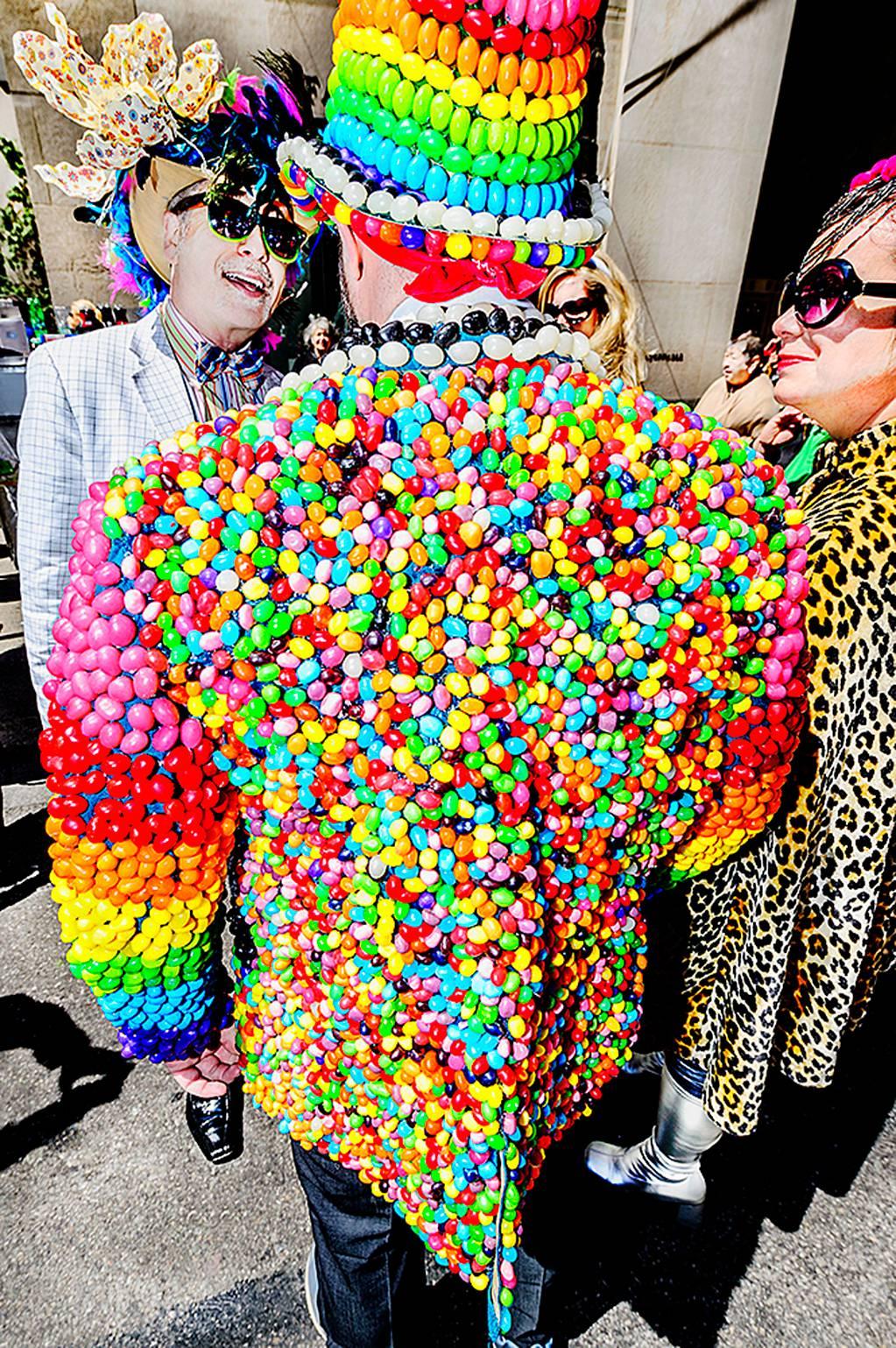 Mitchell Funk Color Photograph – Jelly Bean Man, San Francisco