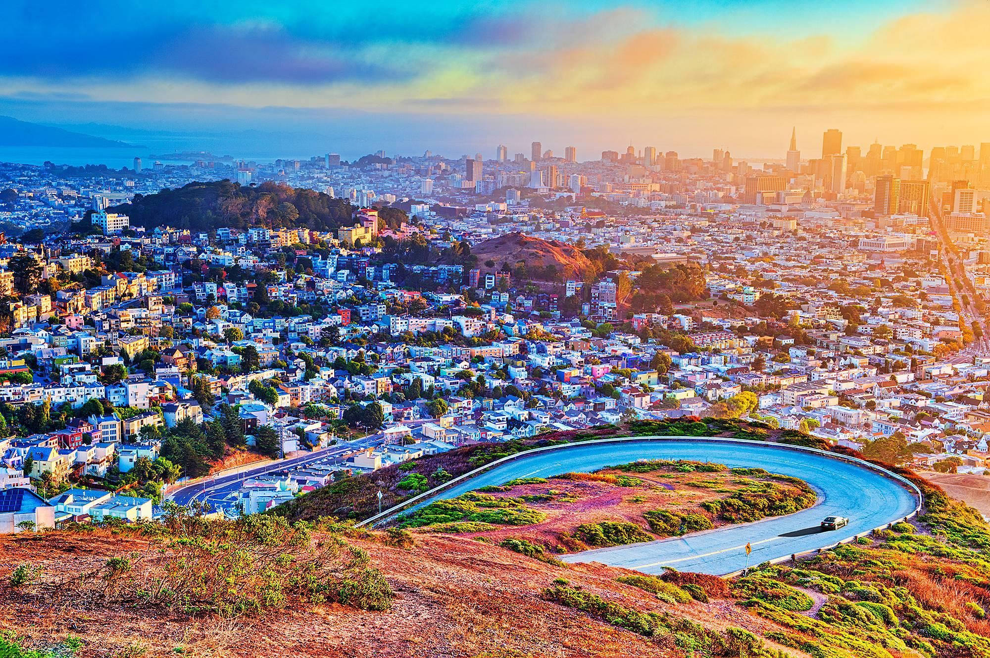 Color Photograph Mitchell Funk - San Francisco Vista (San Francisco)