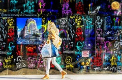 Women in front of graffiti wall