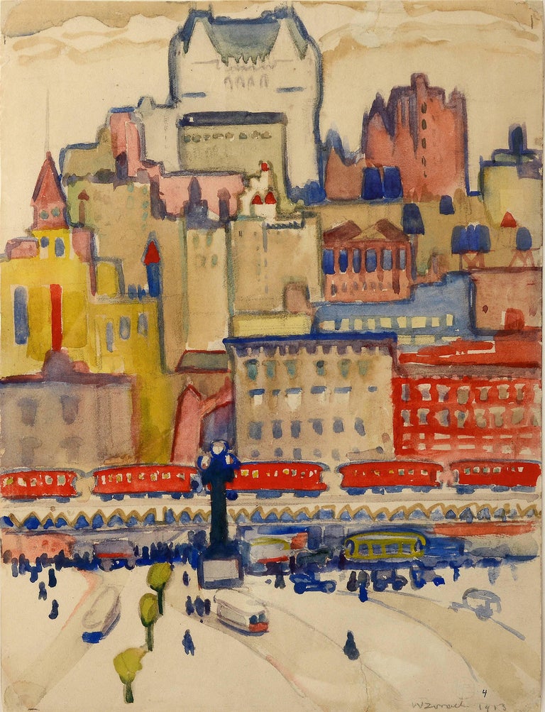 William Zorach Quebec City, Painting For Sale at 1stdibs