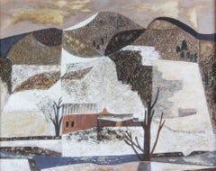 Abstract Geometric Landscape Paintings