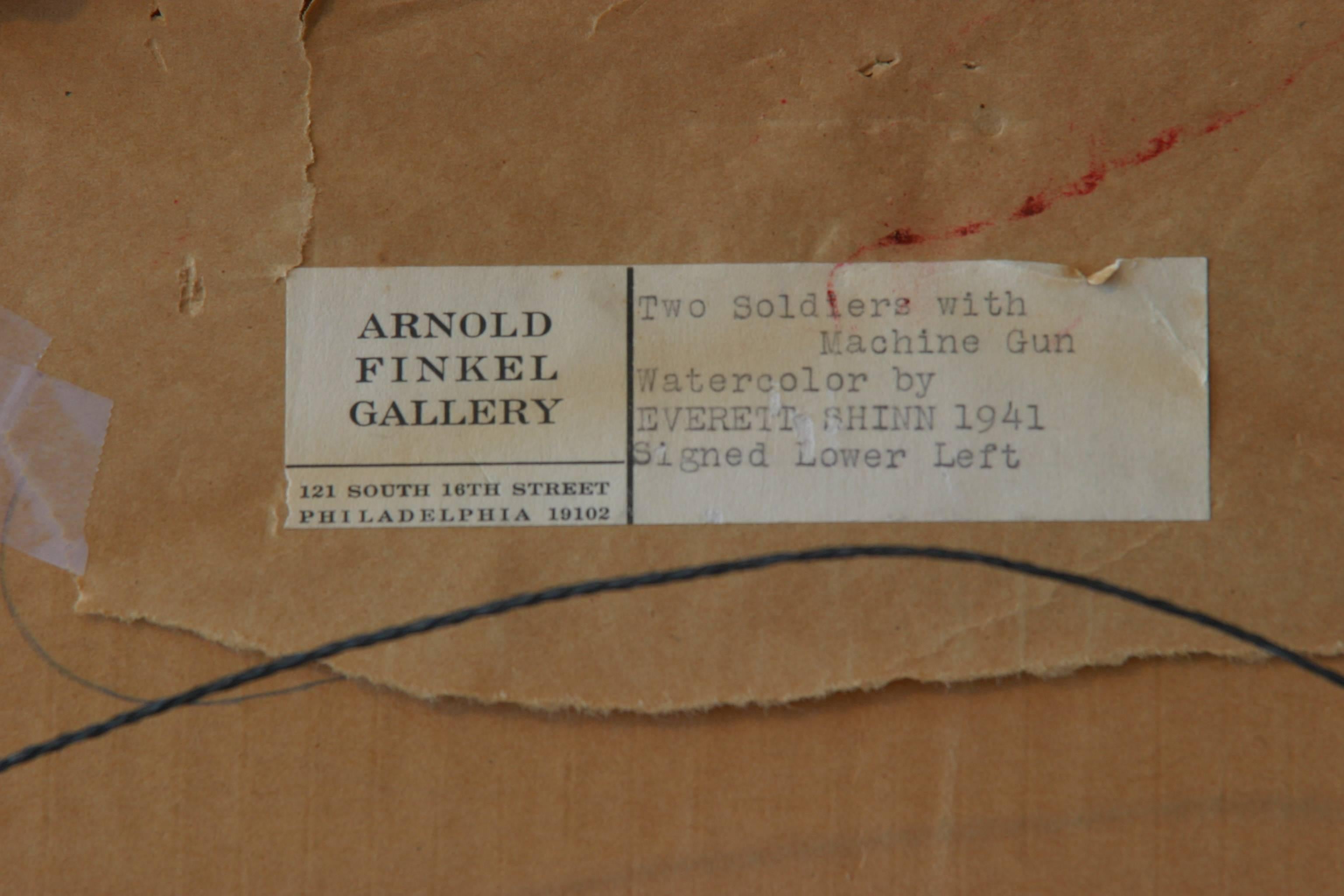 Arnold Finkel Gallery, Philadelphia, PA
Erbe 
Leichtes Verblassen. Montiert auf Illustration Bord, könnte ungerahmt sein - nicht sicher, ob es gerahmt ist, aber der Rahmen ist alt mit Verschleiß.
Empfehlung,  die Kunst neu gestalten. 
Signiert unten